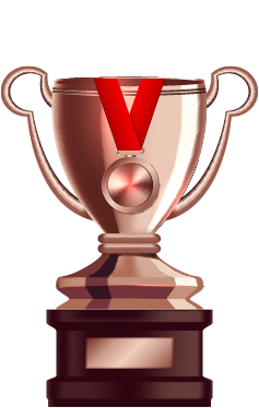 Bronze trophy — third place