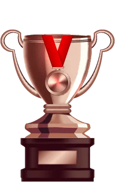 Bronze trophy — third place
