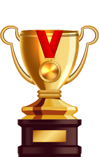 Gold trophy — first place