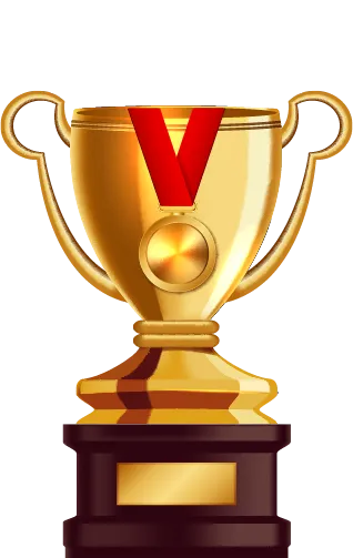 Gold trophy — first place